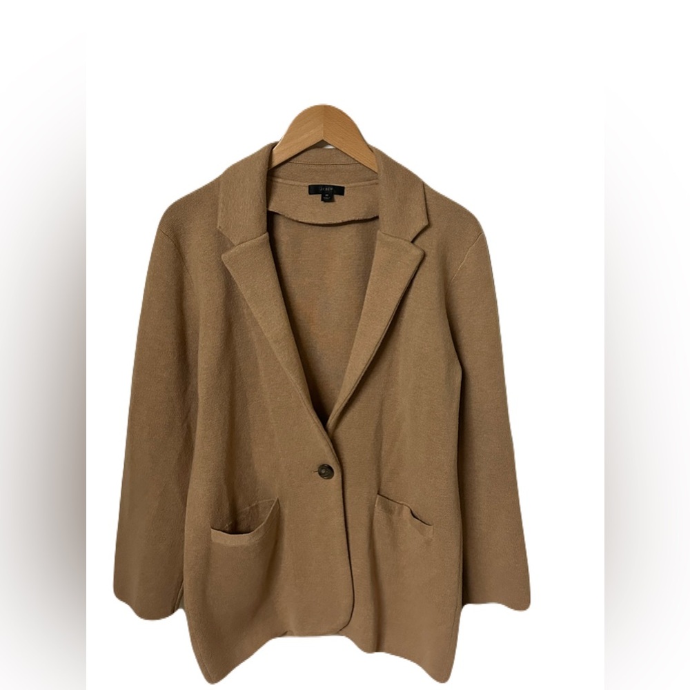J. Crew Camel Blazer for Women-Wool blend-Size M-Academia-Heritage